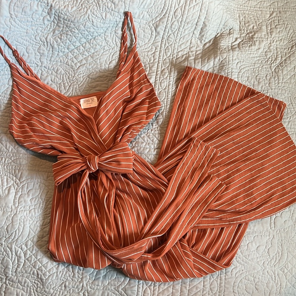 Sienna Sky Striped Romper